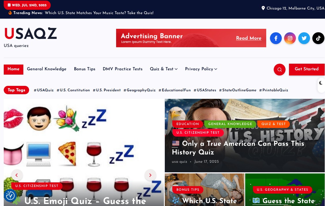 Readymade Website USAQZ